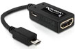 Adaptor MHL T la HDMI 1.4 M + USB micro-B M, Delock 65314
