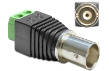 Adaptor BNC mama la bloc terminal 2 pini, Delock 65416
