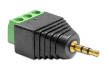 Adaptor jack Stereo Tata 2.5 mm la Bloc Terminal 3 pini, Delock 65420
