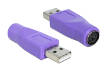 Adaptor PS/2 la USB A M - T, Delock 65461