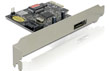 Placa PCI Express la 1x eSATA, 1x SATA, Delock 70157