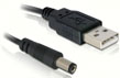 Cablu USB de alimentare 5.4mm 1M, Delock 82197