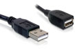 Cablu prelungitor USB 2.0, 15 cm, Delock 82457