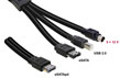 Cablu eSATAp 12V la eSATA, USB-B, MD4 1m, Delock 82465
