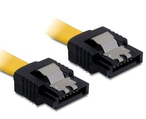 Cablu SATA drept cu fixare, 0.5M, Delock 82477