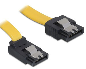 Cablu SATA drept cu fixare, 1M, Delock 82483