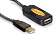 Cablu prelungitor activ USB 2.0 (A T-M) 15 m, Delock 82689