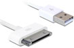Cablu de date si alimentare USB iPhone 4 si iPad, Delock 82705