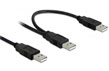 Cablu USB 2.0 A la 2 x USB 2.0 A T - T, Delock 82769