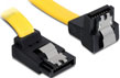 Cablu SATA III unghi sus-jos cu fixare 50cm, Delock 82821