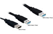 Cablu in Y USB 3.0 (T) - USB 3.0 (T) + USB 2.0 (T), Delock 82908