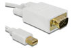 Cablu mini DisplayPort la VGA T - T 2 m, Delock 82921