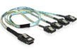 Cablu mini SAS 36 pini (SFF 8087) la 4x SATA 50cm, Delock 83058