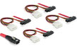 Cablu mini SAS 36 pini la 4x SAS 29 pini (SFF 8087 - 4x SFF 8482 + alimentare) 50cm, Delock 83059