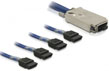 Cablu Infiniband (SFF 8470) la 4x SATA 1m, Delock 83071