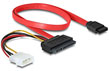 Cablu SATA 22 pini la 7 pini, alimentare, Delock 84230