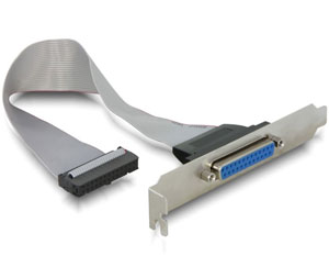 Bracket la 1 x Paralel DB25, Delock 84300