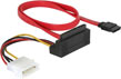 Cablu SATA 22 pini la 7 pini cu alimentare, angle, Delock 84307