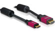 Cablu HDMI Premium 19 T - mini HDMI 19 T 1.8M, Delock 84336