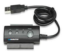 Adaptor portabil USB 2.0 - SATA/IDE, Manhattan