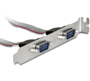 Bracket serial DB9, 2 porturi, Delock