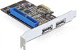 Placa PCI Express la 2 x eSATA III + 1 x IDE, Delock 89292