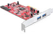 Placa PCI Express 2 X USB 3.0 - 2 X SATA III, Delock 89299