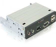 MultiPanel Delock 3.5 inch, eSATAp-USB 2.0-FireWire-HD-Audio