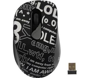 Mouse Wireless G-Cube Chat Room: Black, G7CR-60B