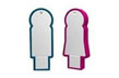 USB flash Team Group Couple Drive x 2 Blue-Red 2GB