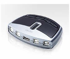 Distribuitor automat USB 2.0 4PC la 1 componenta periferica, ATEN, US421A